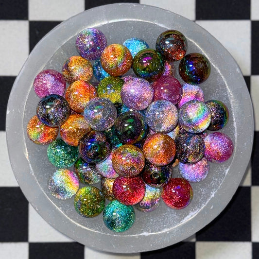 UV Glitter Mixed 20mm Resin Bead
