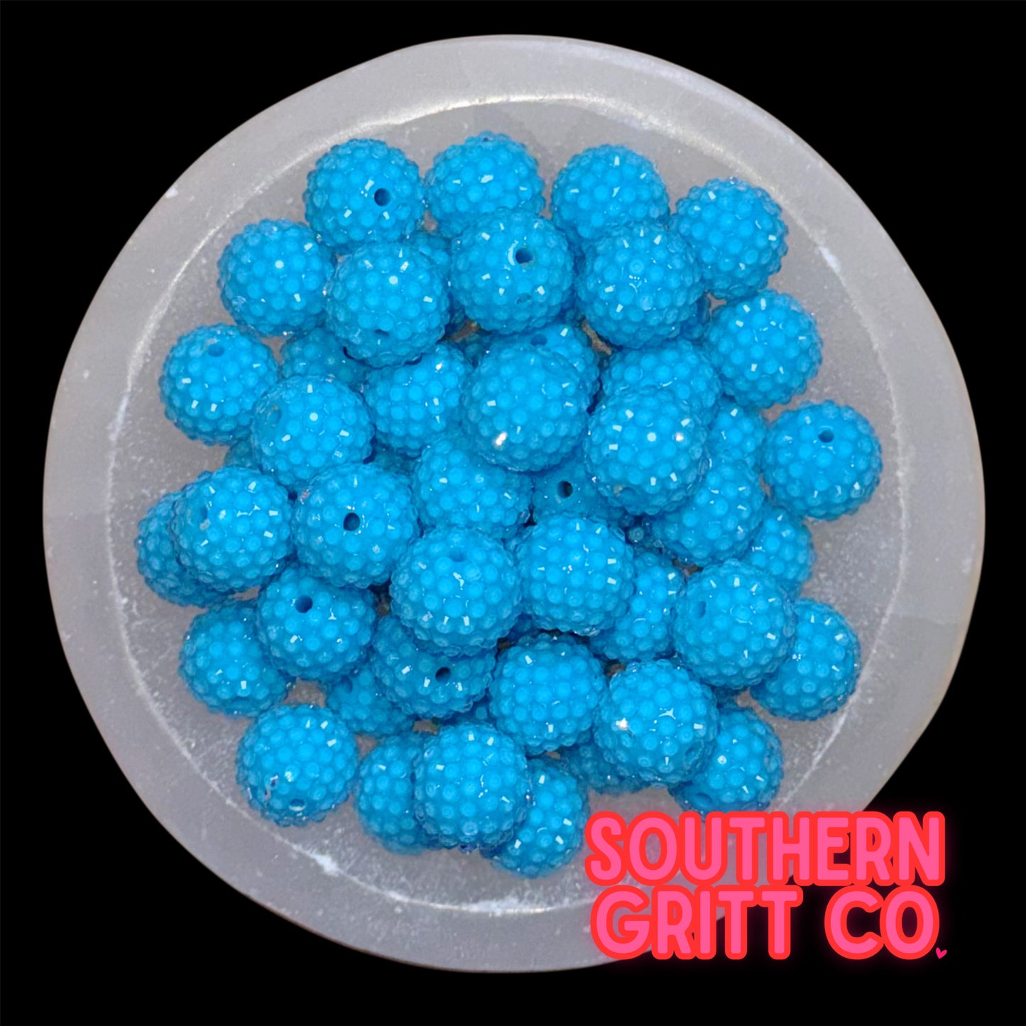 "Jelly Sky" Rhinestone Acrylic Bead (1 Count)
