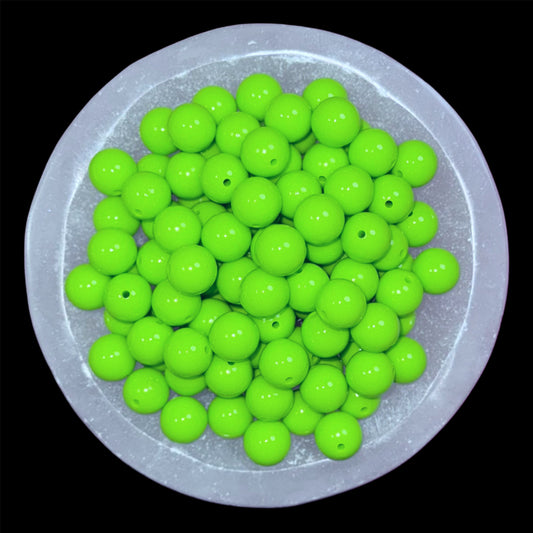 Green Liquid Silicone 15mm Bead