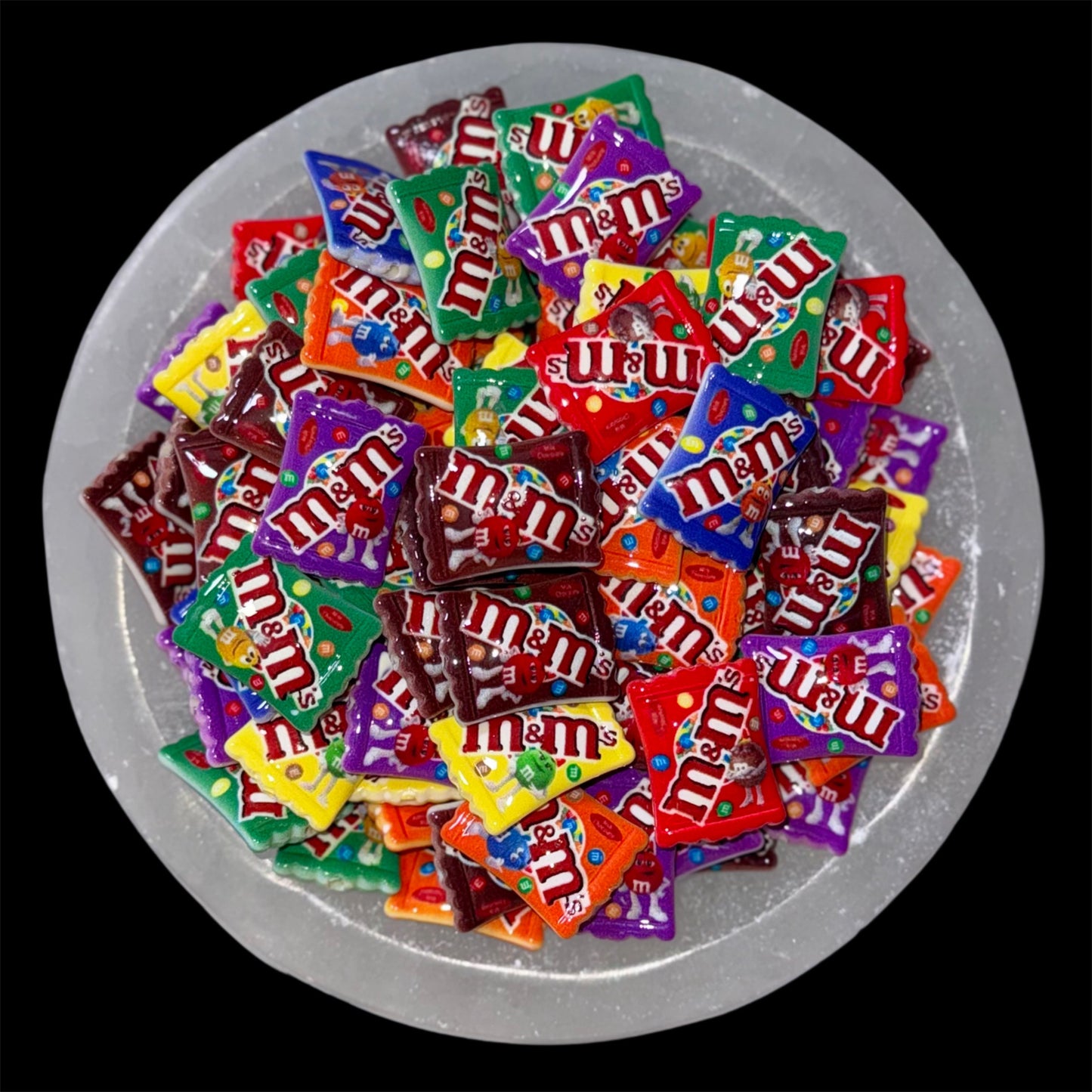 M&M Candy Bag 14mm Acrylic Beads