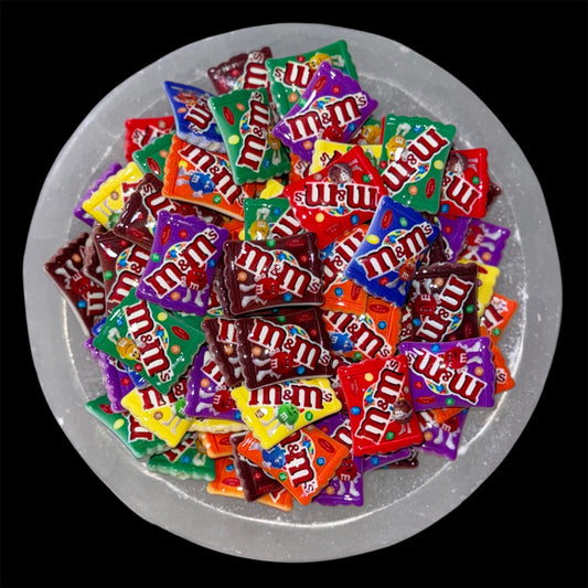 M&M Candy Bag 14mm Acrylic Beads