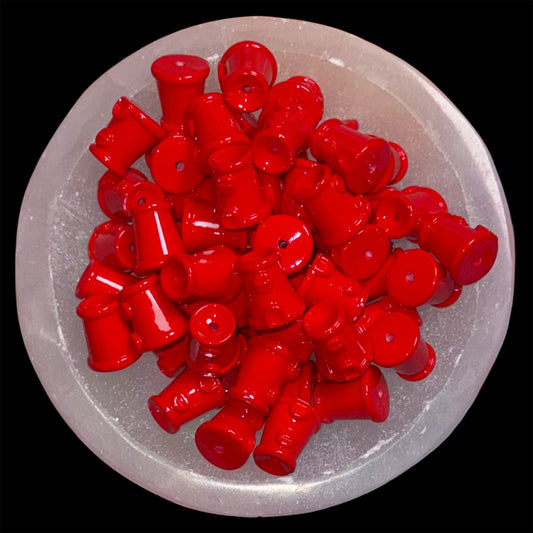 Red Gumball Machine Bottom 18mm Bead Cap