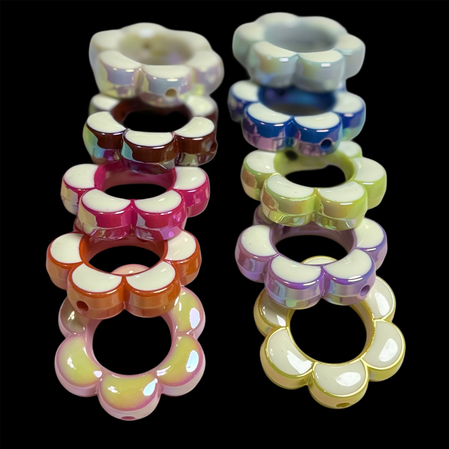 UV Mixed Color Acrylic Flower Frames