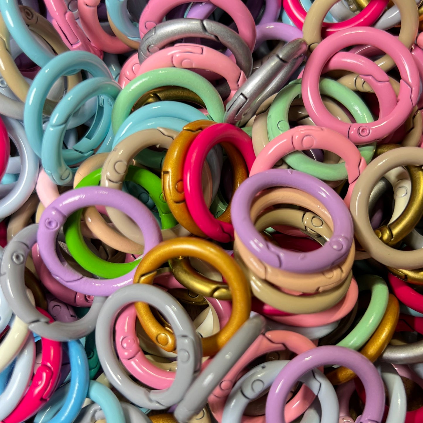 "Rainbow" Metal Spring O'Ring Key Ring