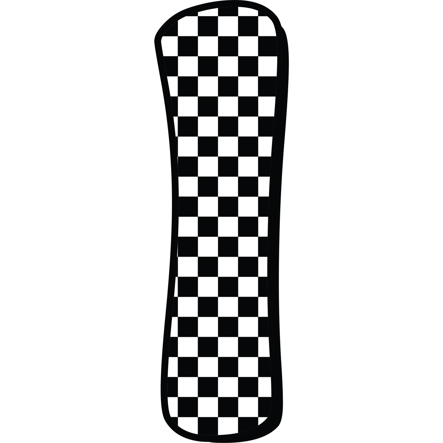 Checkered ABC's 15mm Glow Glitter Silicone Beads SGC Exclusive