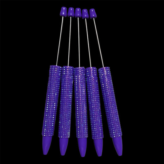 "Deep Purple" New Rhinestone Bead-able Pens