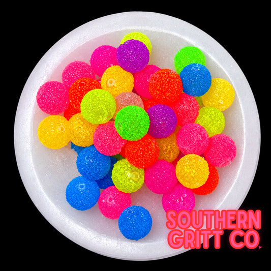 NEON Mixed Jelly Sugar Acrylic Bead