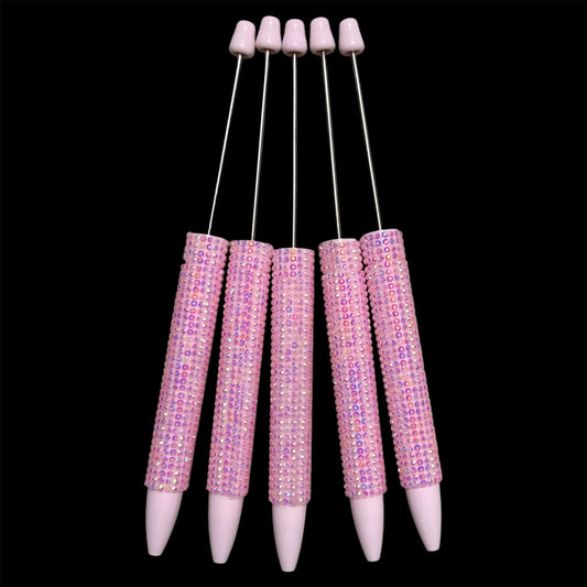 "Light Pink" New Rhinestone Bead-able Pens
