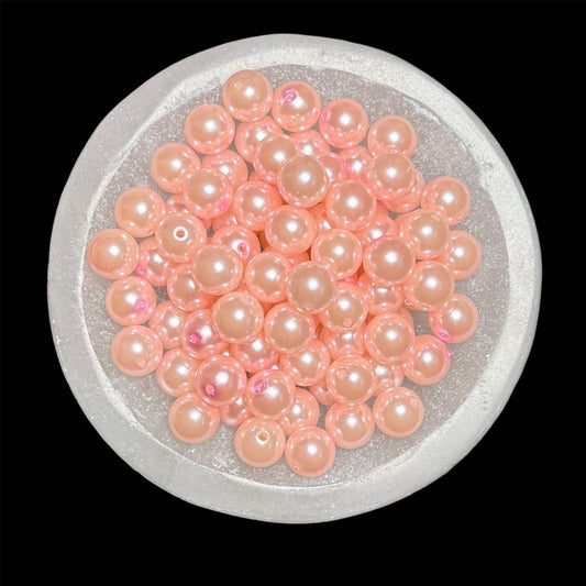 "Ballet Pink" Pearl Acrylic 16mm Bead