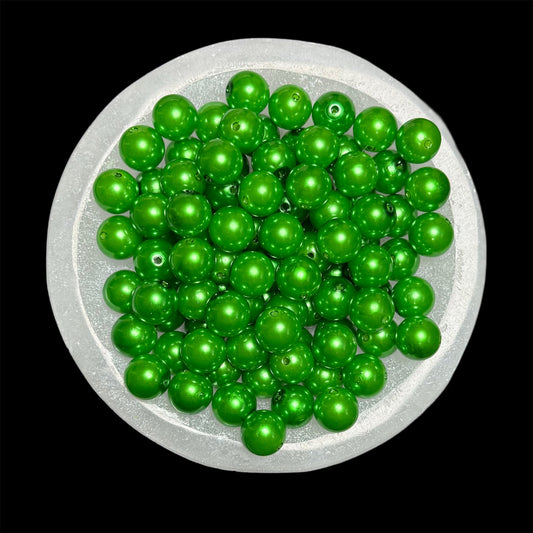 "Green" Pearl Acrylic 16mm Bead