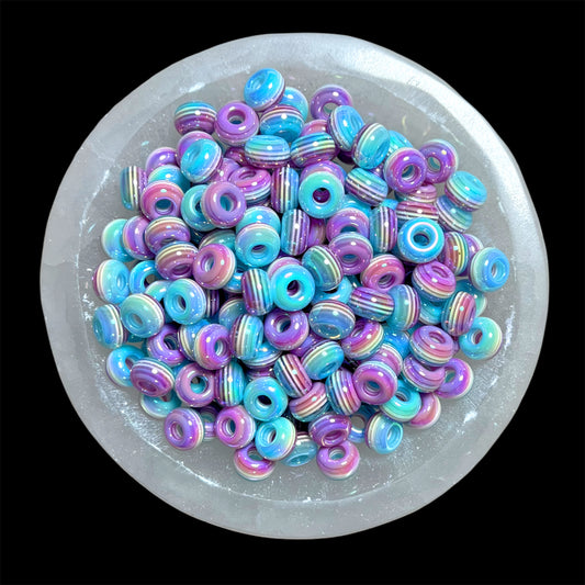 AB Lollipop Stripe Purple Spacer Mix