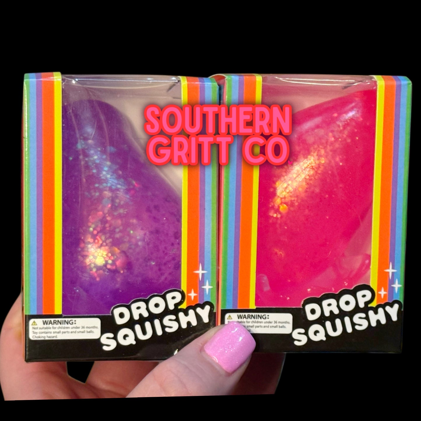 Matte Diamond Drop - Jelly Squish Toy (2 colors)