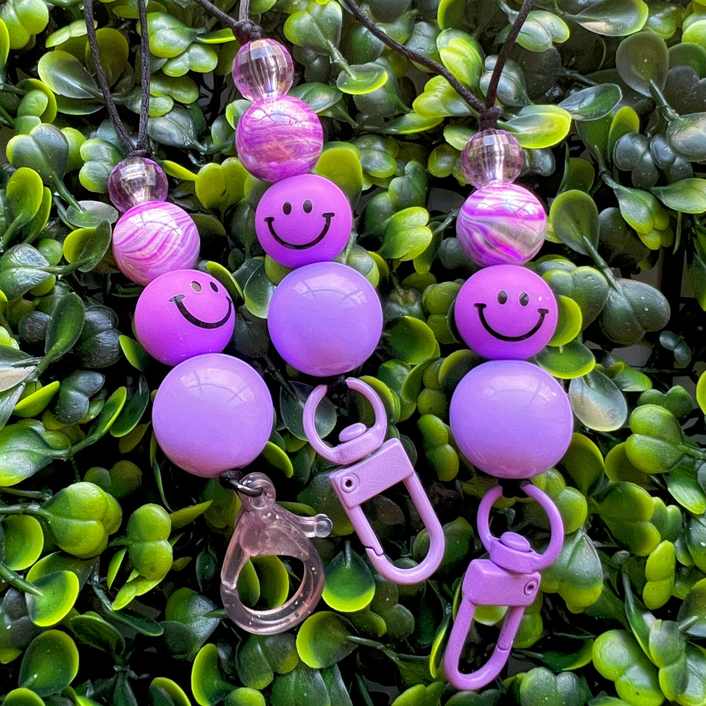 Purple Smiley Hanger