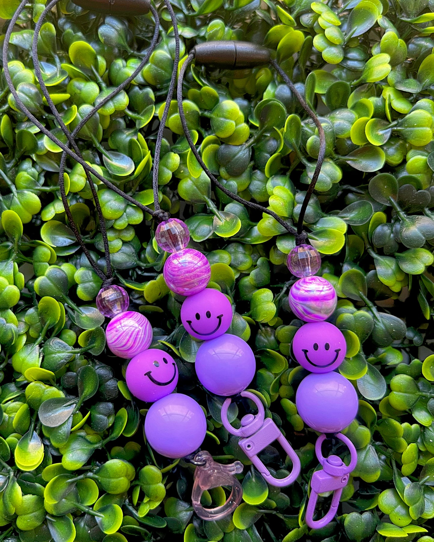 Purple Smiley Hanger