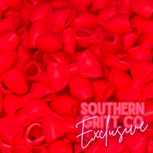 Hot Red 3D Flip Bow • SGC EXCLUSIVE Focal